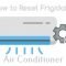 how to reset frigidaire air conditioner