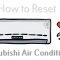 reset mitsubishi air conditioner