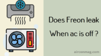does freon leak when ac is off