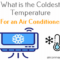 what is the coldest temperature for an air conditioner