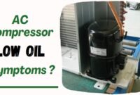 ac compressor low oil symptoms