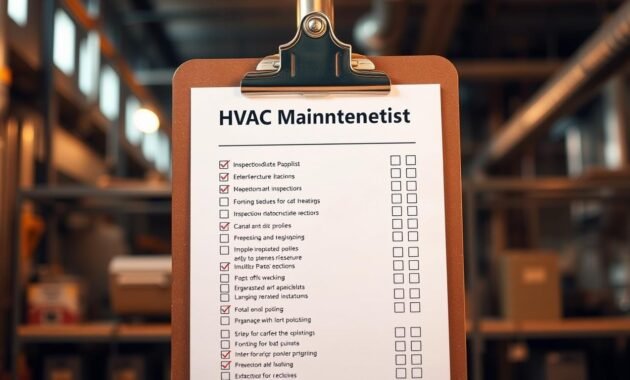 HVAC Maintenance Checklist HVAC Maintenance Checklist
