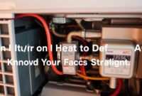 can i turn on heat to defrost ac