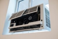 window air conditioner making clicking noise