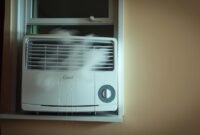 window air conditioner smells like chemicals